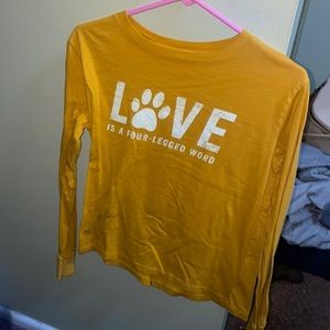 Love is a four legged word long sleeve shirt